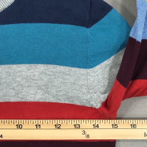 H&M Sweater Boys 8-10 Multicolor Striped Pullover Crew Neck Long Sleeve - Picture 10 of 12